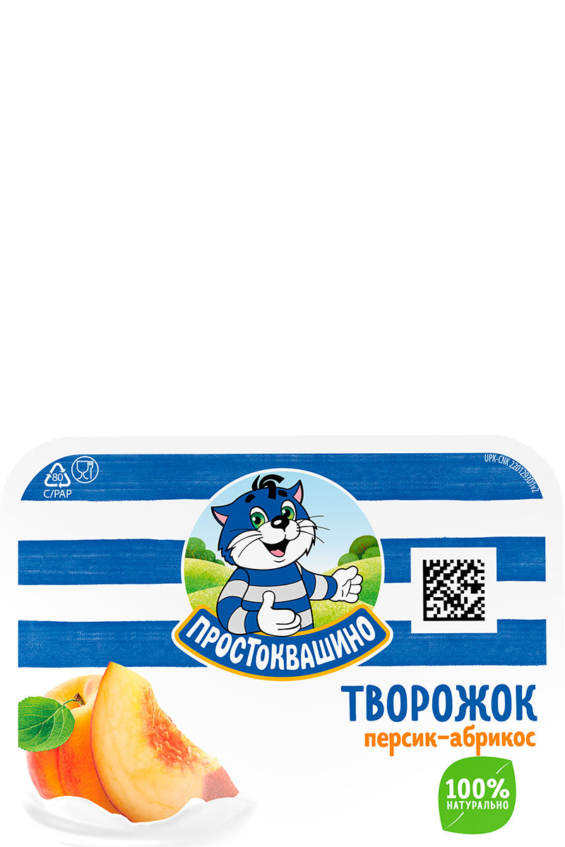 Творожок с персиком и абрикосом 3,6% 130г