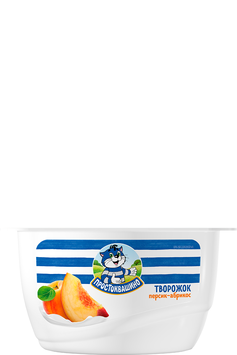 Творожок с персиком и абрикосом 3,6% 130г
